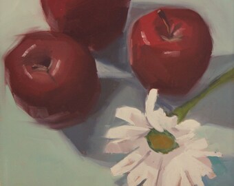 Bashful- Original Oil Painting on Ampersand Gessobord