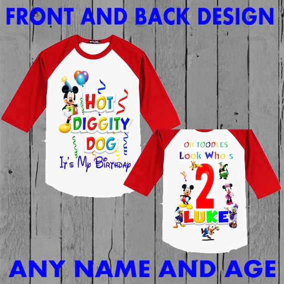 Mickey Mouse Clubhouse Birthday Shirt Mickey Mouse Birthday