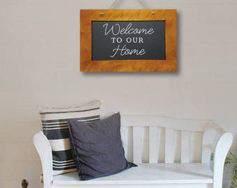 Welcome to our Home, Wall Decor, Wall Art, Home Art, Home Decor, Living Room Art, Dining Room Art, Entryway Art, Decor, Art, Signs