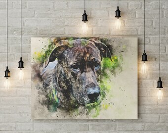 Mutt Watercolor Print