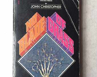 John Christopher NO BLADE of GRASS Science Fiction 1980 paperback dystopian book