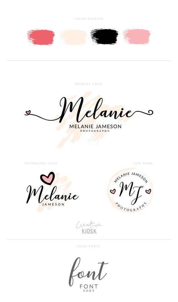 Professional Photography  Logo  Set Instant Download Logo  Set 