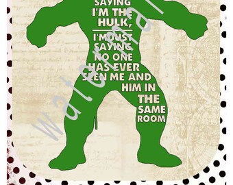 Download Hulk silhouette | Etsy