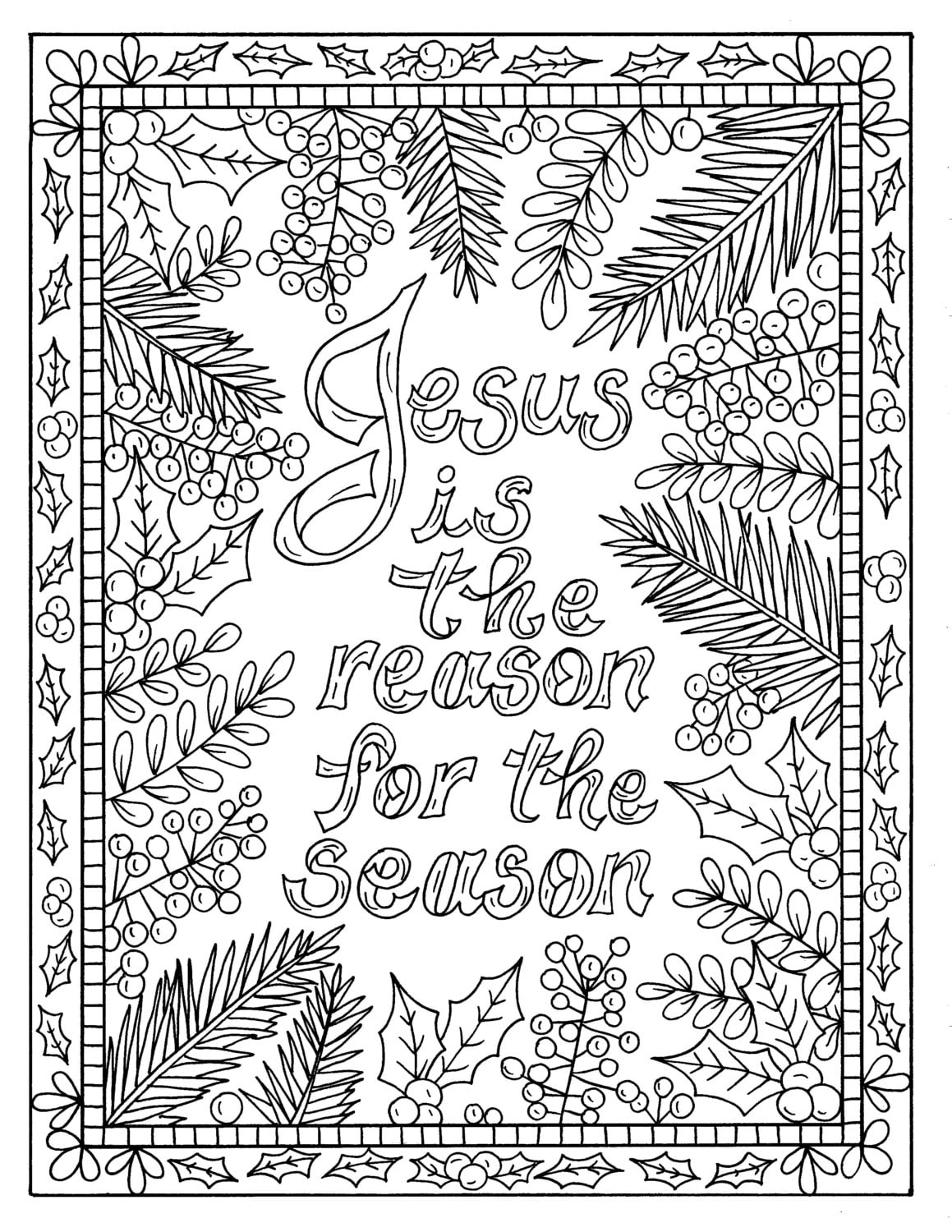 Religious Christmas Coloring Sheets 9