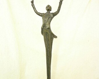 bronze .sculpture "run" height 48 cm