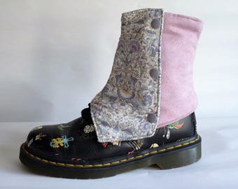 Gaiters reversible pressionees - handmade