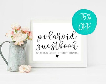 Polaroid Guestbook, Polaroid Guest Book, Photo Guest Book, Polaroid Wedding, Photo Guestbook, Snap A Photo, Strike A Pose, Wedding Signs