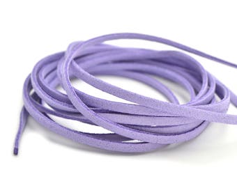 Mauve purple suede cord