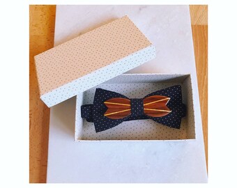 Noeud Papillon En Bois Artisanal - 16 Modèles Au Choix, Longueur 12 Cm - Accessoire élégant Pour Mariage, Soirée