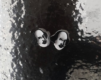 Shakespeare Silhouette Stud Earrings