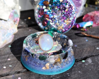 Orgonite® - Jewelry Box - Proposal -Trinket Box - Handmade - Orgone Generator® - Engagement - Crystals - Gift - EMF Protection - HoodXHippie