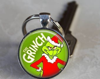 The GRINCH Who Stole Christmas Keyring Stocking Stuffer Charm Christmas Gift Keychain