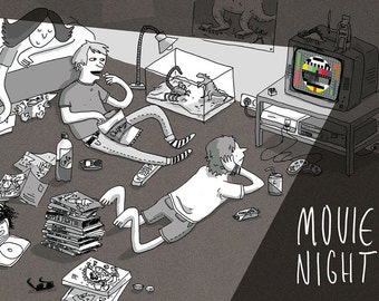 Film Nacht Anthology Comic Buch Deutsch/Englisch verschiedener Künstler