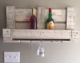 Beautiful Wine Rack - Wine Rack - Rustic Wine Rack - Customized Wine Rack - Personalized Gift - Wedding Shower Gift - Wall Bar - Wine Decor