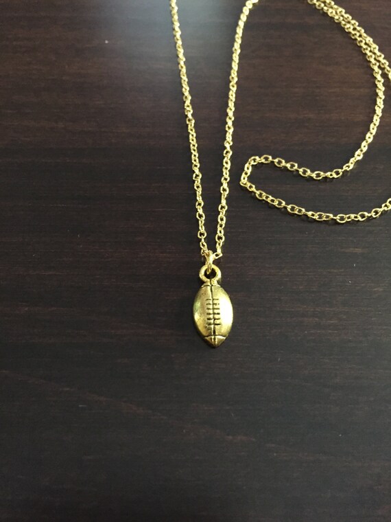football necklace football gold football necklace football