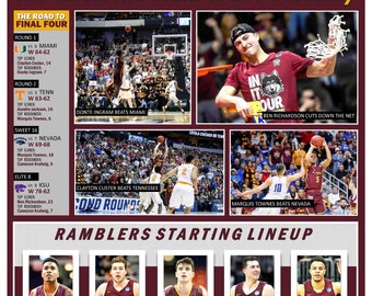 11th Seed Loyola-Chicago Reaches the 2018 Final Four Commemorative Poster