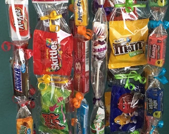 Half Dozen Cello Wrapped Candy Leis