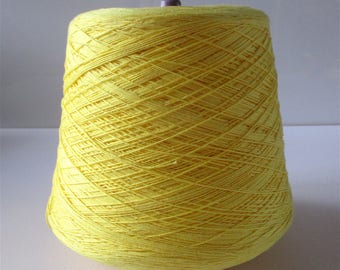 3/10's pale yellow mercerised cotton