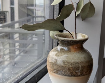 Wood Fired Shino Bud Vase