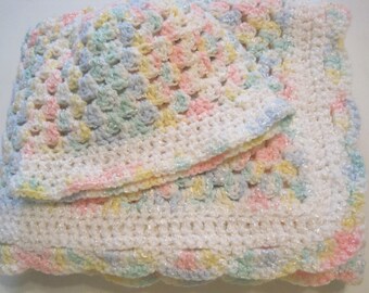 Crochet, Baby Blanket, Newborn, Baby Girl, Baby Boy, Soft Pastel Colors, Baby Afghan, Baby Shower Gift