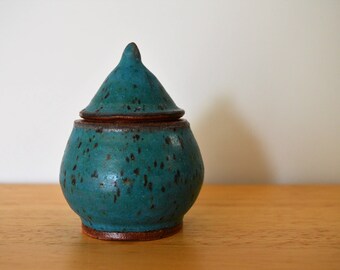 Speckled Turquoise Jar