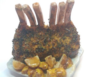 1:6 Rack of Lamb with Potatoes barbie blythe bjd doll phicen playscale