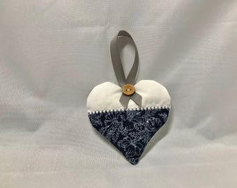 Heart Lavender Sachet Bag embroidered