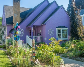 Purple House in Traverse City, MIchigan Photo 12x18