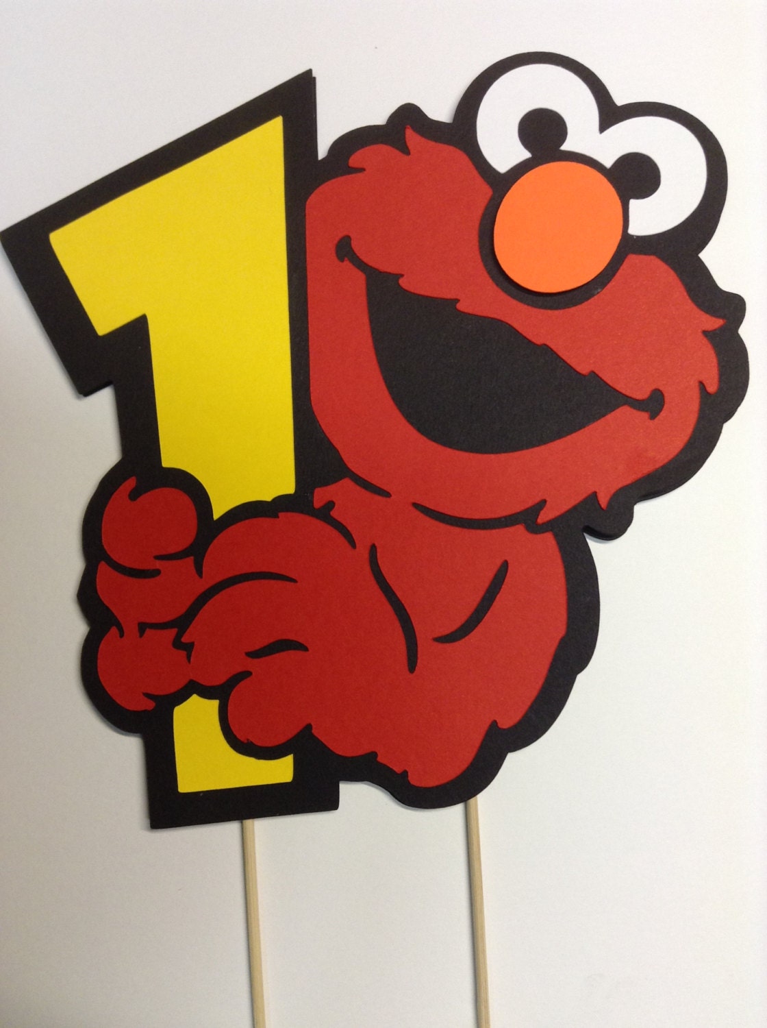 Download Elmo Smash Birthday Cake Topper