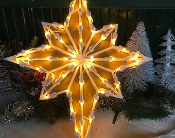 Vintage Tree Topper, 18", 1960s, Tree Topper, Vintage Christmas,Christmas Tree, Christmas, Star Tree Topper,Christmas Decor, Lit Tree Topper