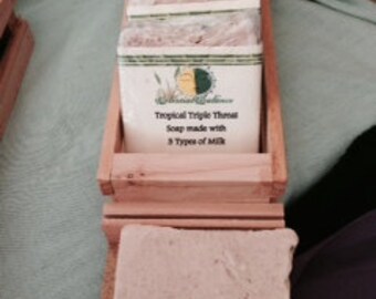 Wood display box, soap display crate, soap display, display crate, wood box, soap box - inside 9 1/2 long x 2 3/4 wide x 1 3/4 tall