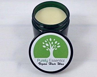 Vegan Hair Wax | Medium Hold | Organic Sculpting Wax | All Natural Pomade | Cruelty Free | Matte Finish | Glossy Finish