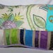 14x20, Romantic Style, Decorative Pillow Cover, in Mauve Purple and Green, Designers Guild Velvet Fabric, Manuel Canovas Embroidered Silk
