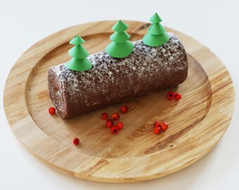 Conical Christmas Tree Toppers Green