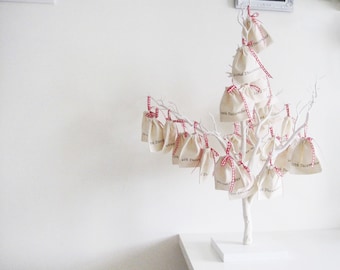 Only 10 left - 24 Small Advent Calendar Pouches