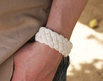 Sailor knot bracelet traditional woven rope bracelet nautical bracelet cotton turks head knot bracelet rope jewelry 2952