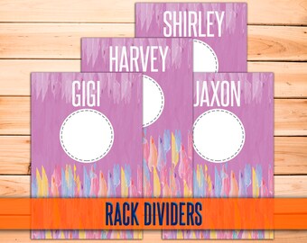 SaLe! Clothing Rack Dividers! 4x6" Print Ready; hanger tags; clothing dividers; INSTANT DOWNLOAD