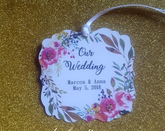 wedding tags/gift tags/thank you tags/wedding/favors