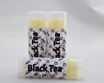 Black Tea Lip Balm, Black Tea Chapstick, Black Tea Lip Butter, Lip Moisturizer, Organic Lip Balm
