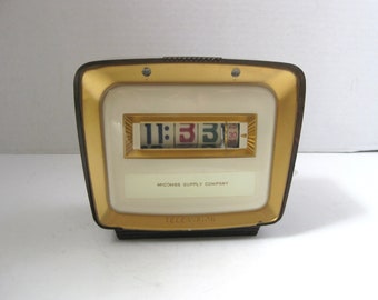 Vintage Pennwood Numechron Lighted Flip Clock Model 710 Promotional