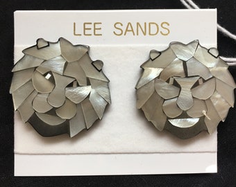Lee Sands Lion Pendant and Earrings
