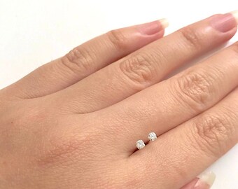 2.5mm stud earrings, Sterling Silver post, Cubic Zirconia, Tiny Earrings, Birthstone Stud Earrings, Cartilage,Helix,Round CZ stud