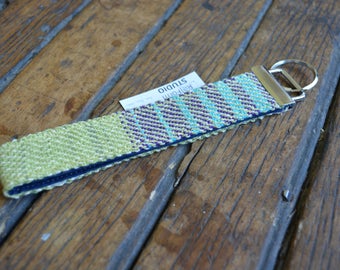 HANDWOVEN Key Fob - TEAL + GREEN