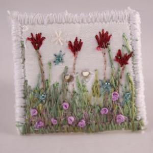 Large fabric square button covered button spring floral flower garden white silk embroidered clothing embellishment knitting accessory