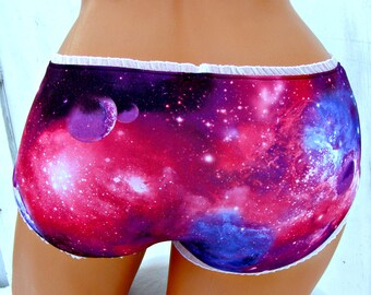 Galaxy Nebula Space bikini boyshort Panties Lingerie your size