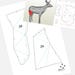 Printable DIY template PDF. Deer low poly paper model