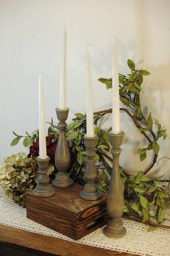 Candelabros candelabros cónicos palillos de madera vela