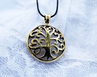 Tree of Life Pendant Handmade Bronze Necklace Jewelry