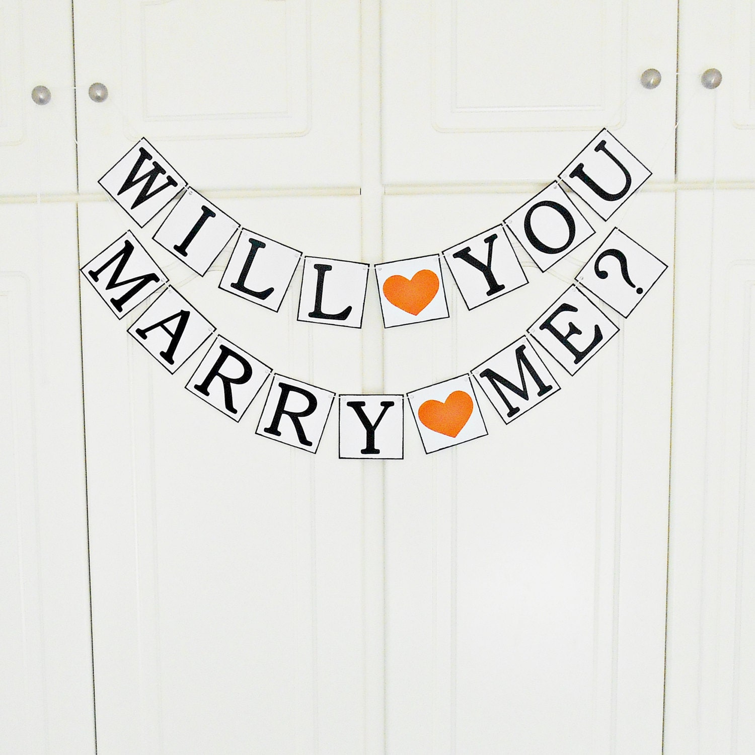 FREE SHIPPING Will You Marry Me banner Proposal banner Will
