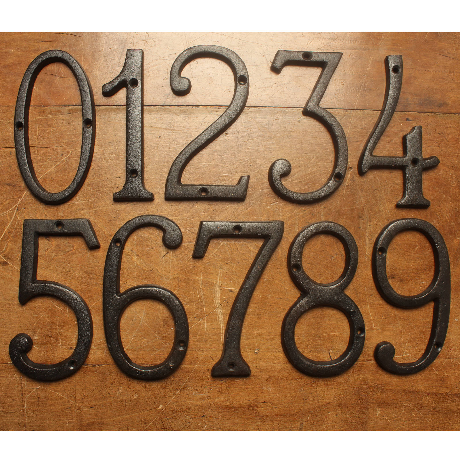 Cast Iron House Numbers 6 Inch Metal Home Address Numbers